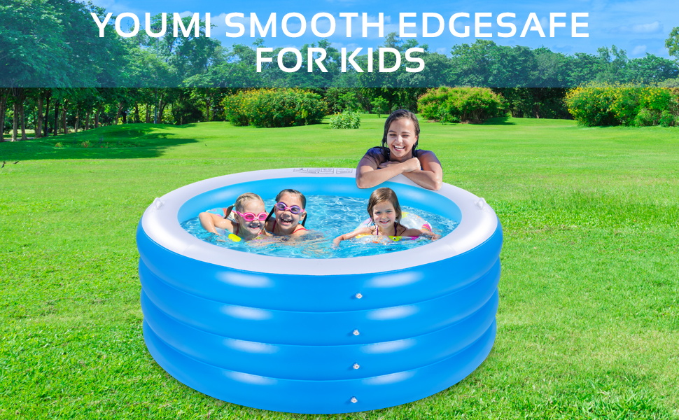 Amazon.com: Inflatable Pool, Large Deep Round 70