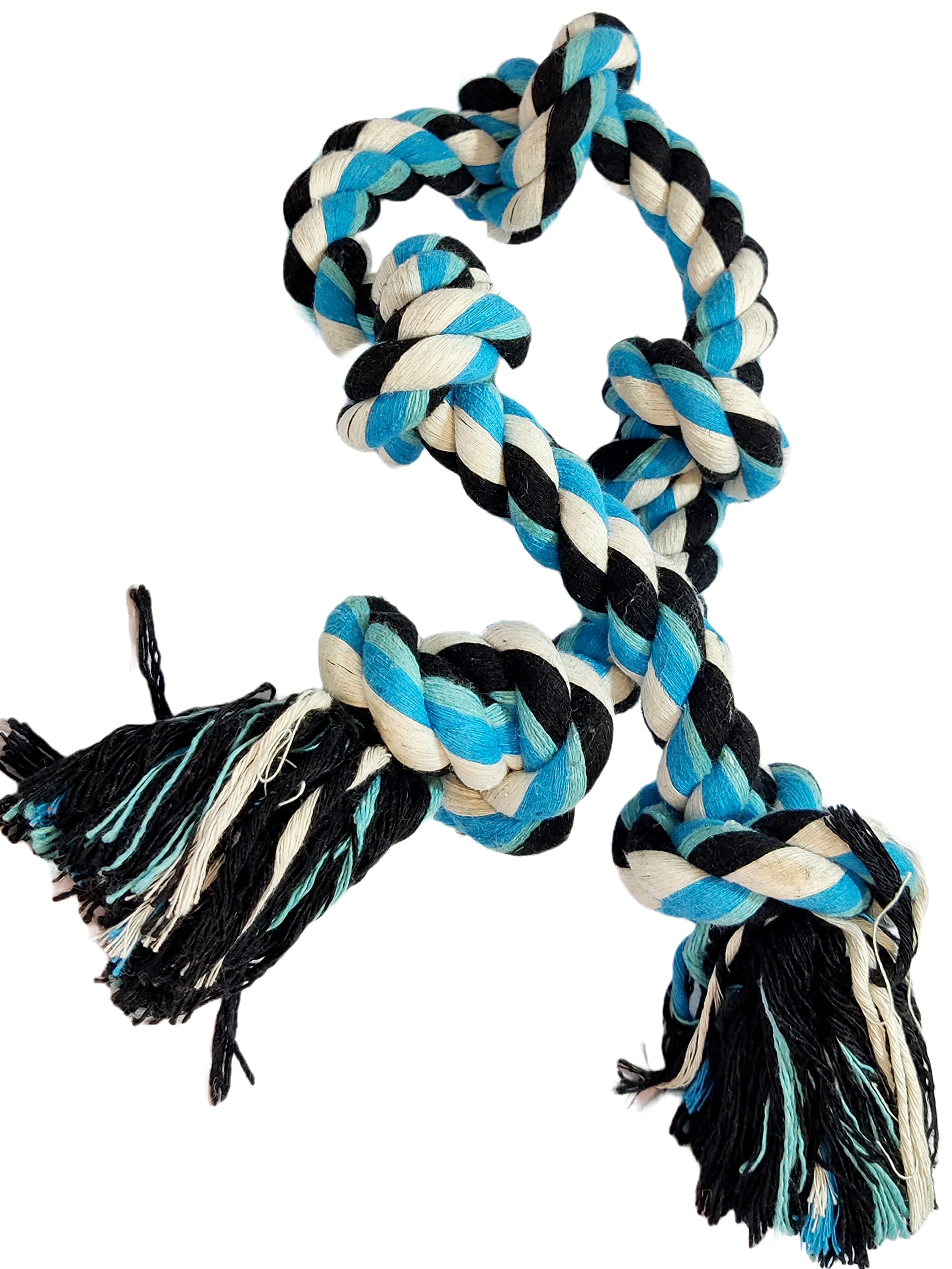 Chullbull 5 Knot Rope Toy, Super Strong Extra Durable Hand Braided for All Adult Dog Breeds, Labrador German Shepard Pitbull Retriever Multicolour (B0B9HWLXRR) Amazon Price History, Amazon Price Tracker