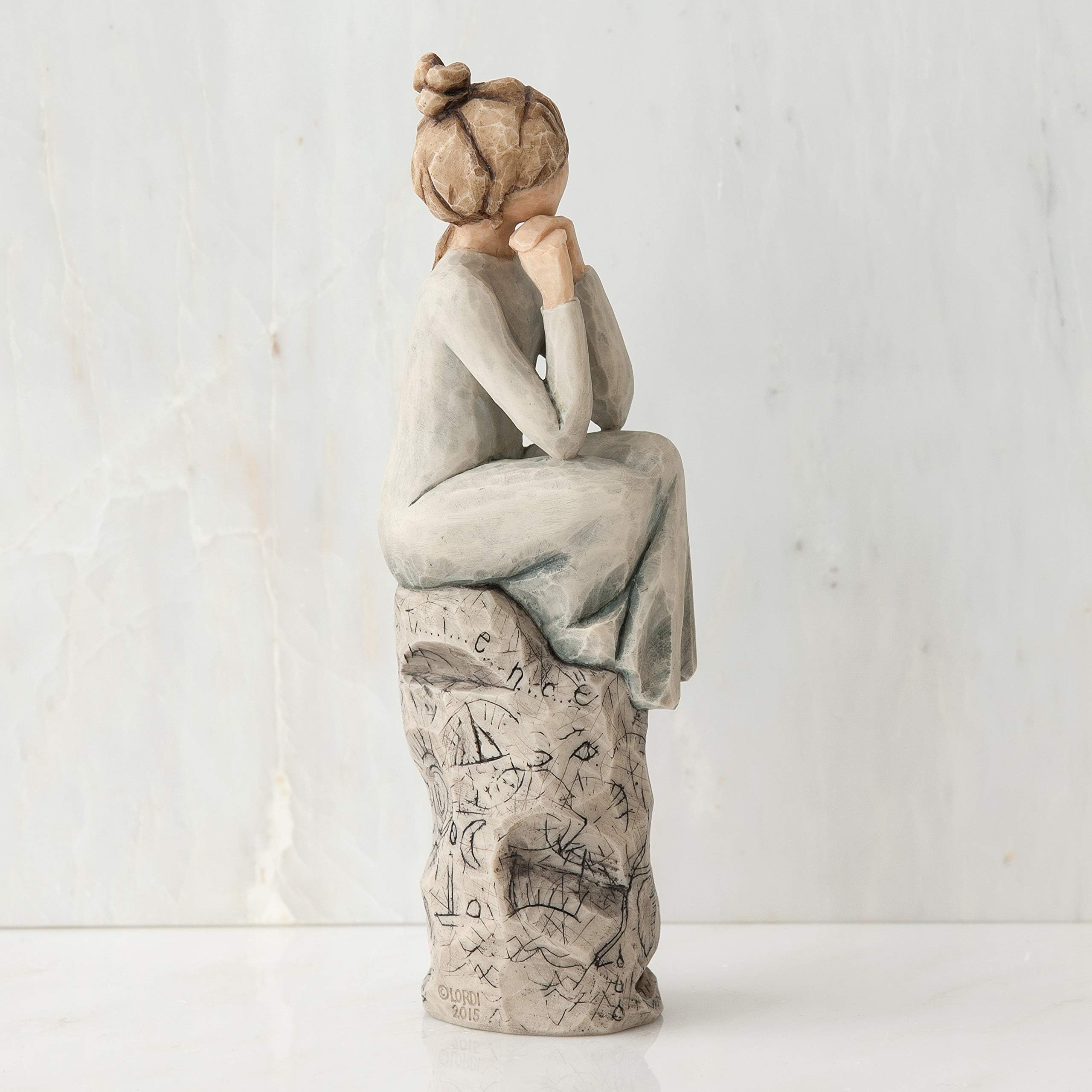 Figura de mujer sentada, Willow Tree, Home Deco, Enesco