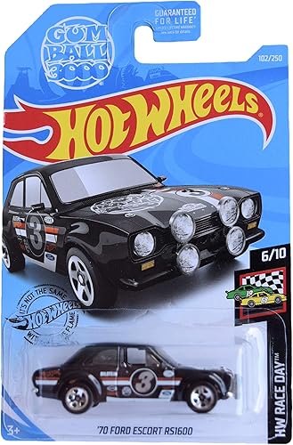 Hot Wheels Race Day Series 6/10 '70 Ford Escort RS1600 102/250, negro