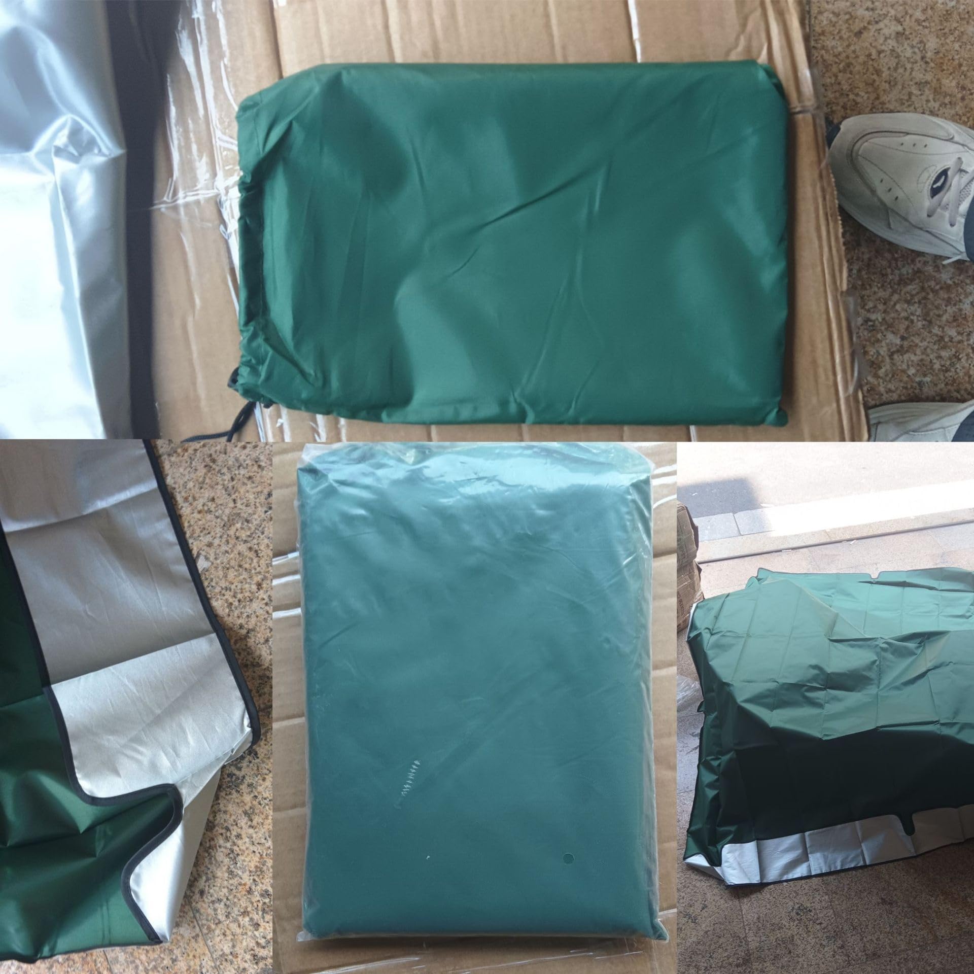 Tenda di Ricambio per Altalena Hollywood, Impermeabile Baldacchino per Dondolo da Balcone Giardino, Copertura di Ricambio per Altalena 3 Posti(Dark Green,190x132 CM (75x52 inch))