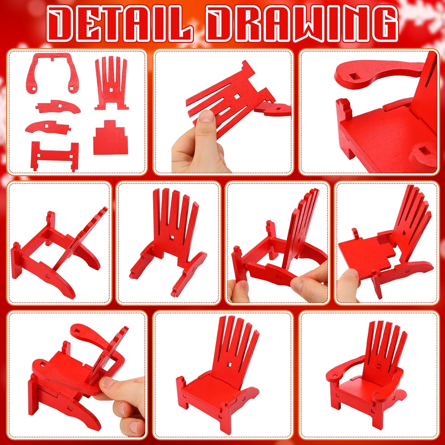 15 Pcs Elf Fishing Camping Set, Tent Chair Lamp Net Outfit image 5