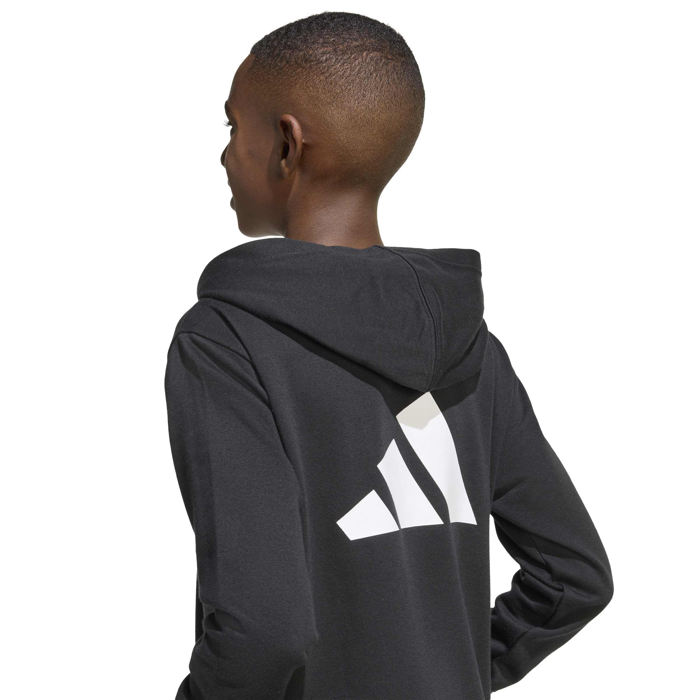 adidas Color Block Hoodie Felpa con Cappuccio Unisex - Bambini e Ragazzi