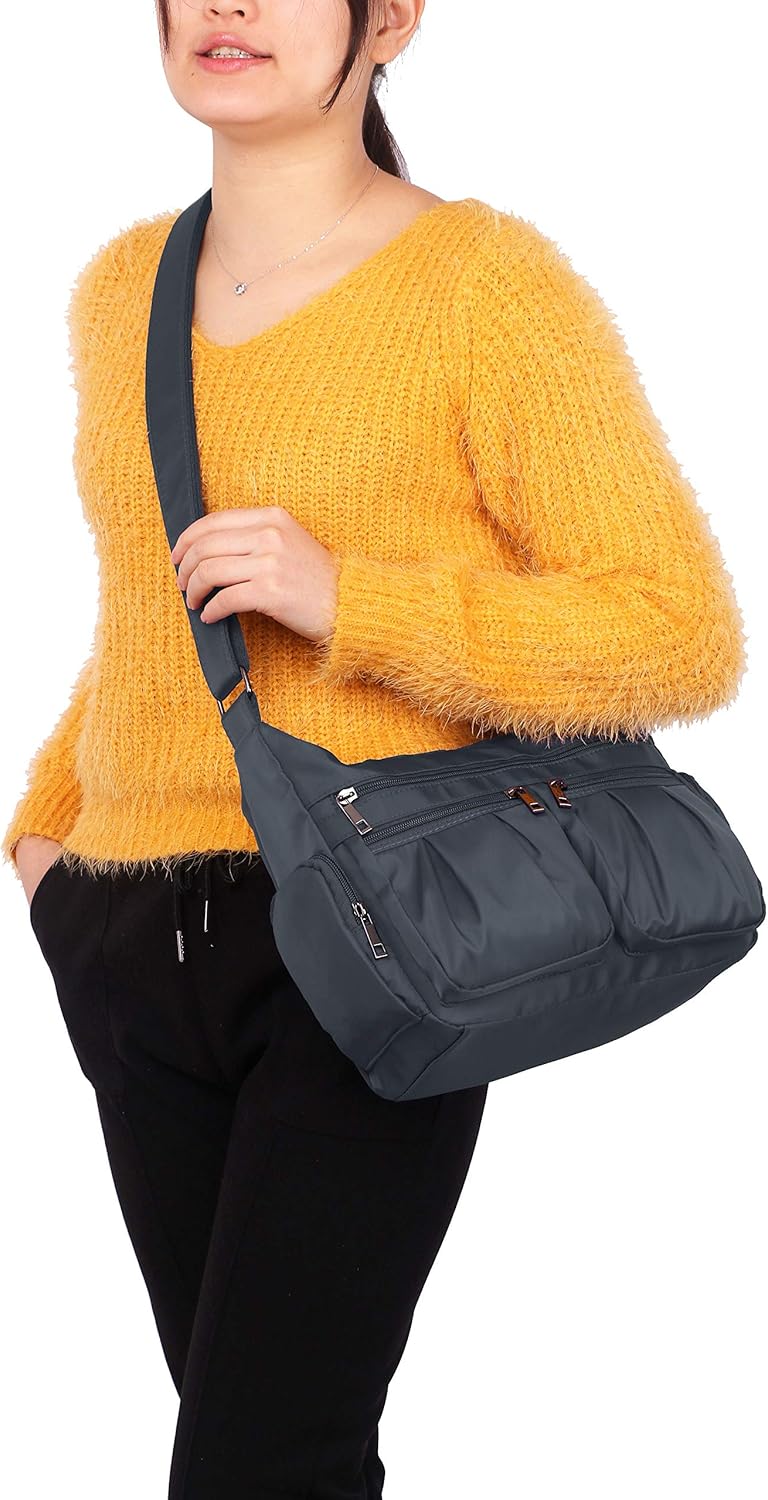 VOLGANIK ROCK Crossbody Purses for Women Shoulder Handbags Lightweight Waterproof Nylon Travel Bag Ladies Pocketbooks - Image 2