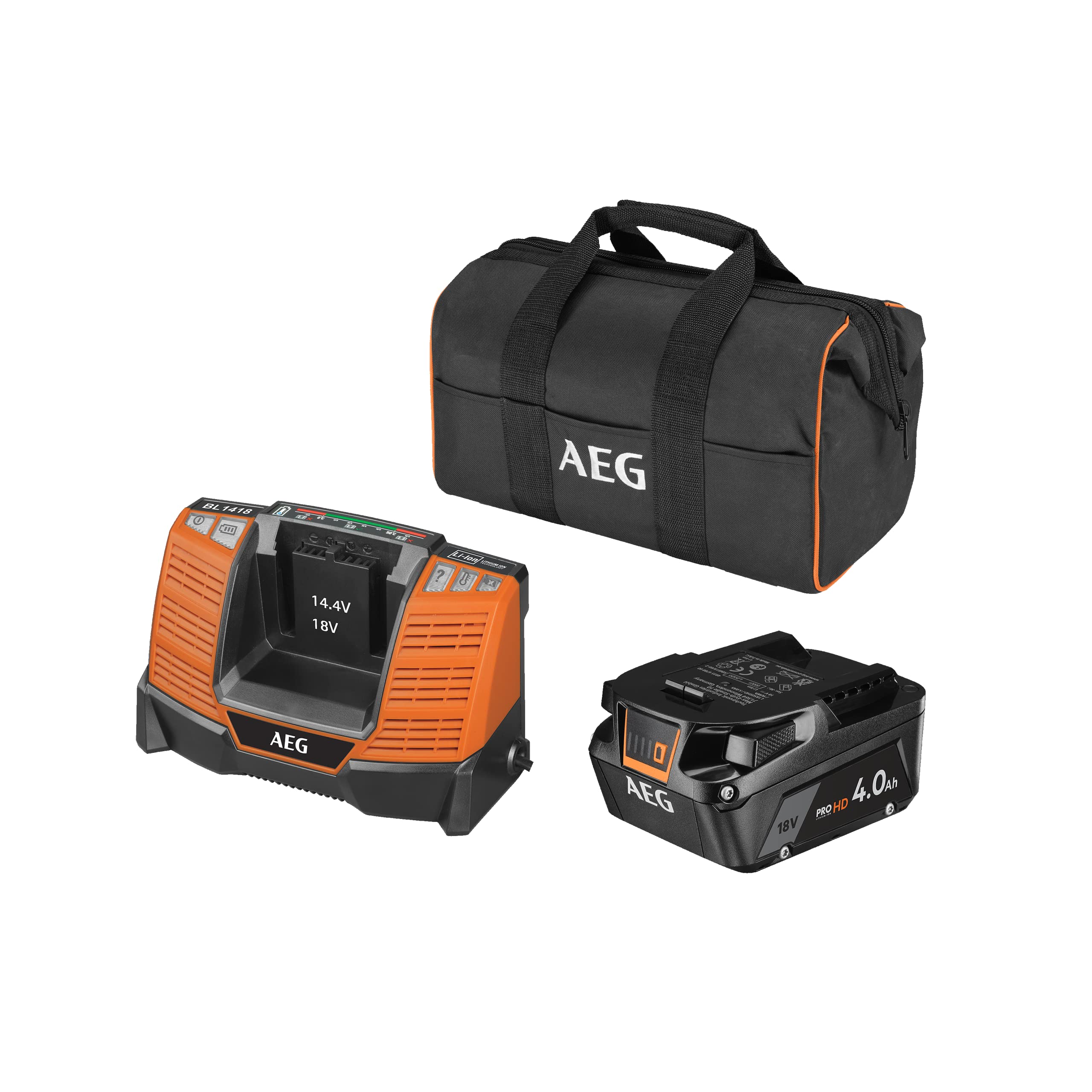 AEG 18 V Pro18V Akülü Başlangıç Seti, SETL1840SHD