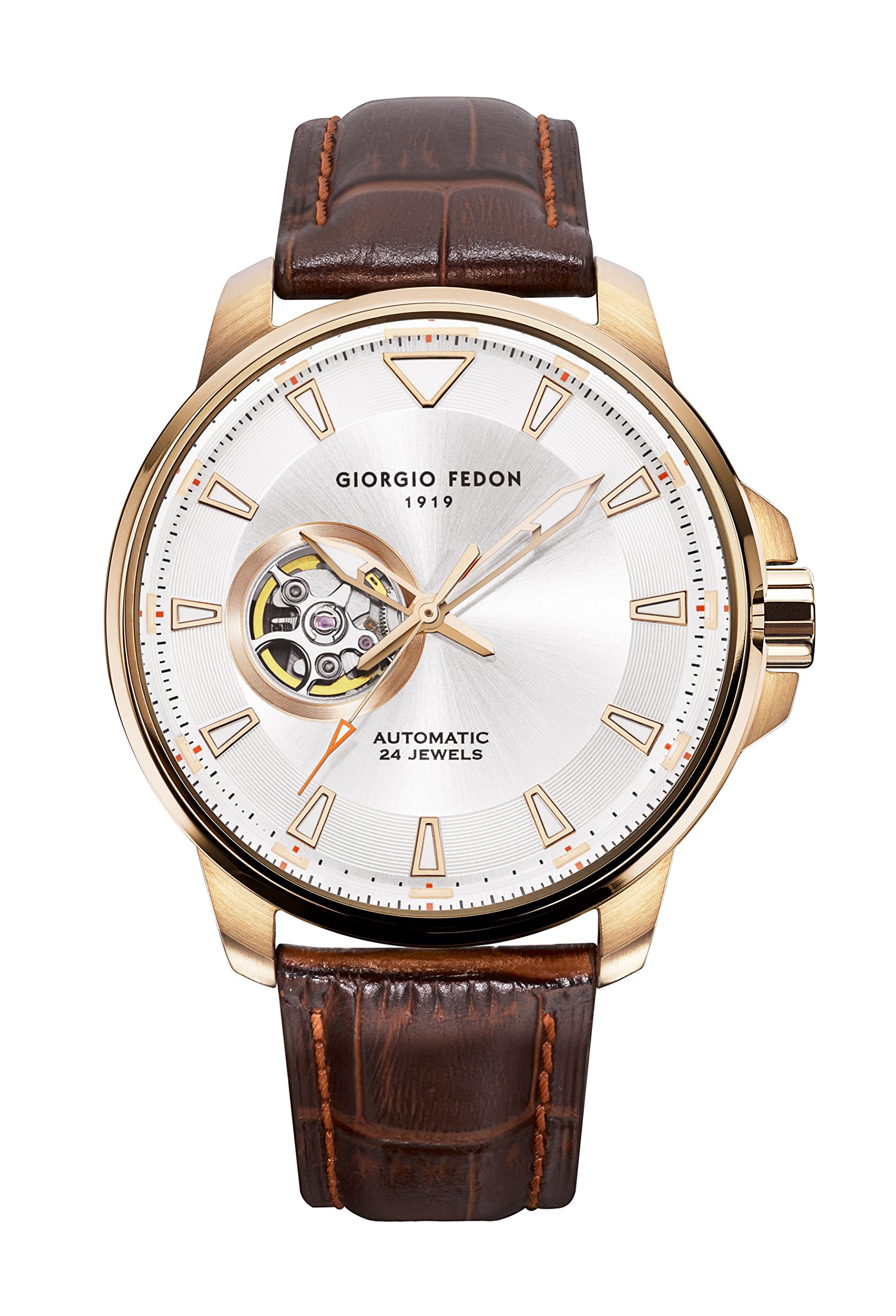 Giorgio Fedon Automatic Mens Watch Accurate Iii Ip Rose Gold