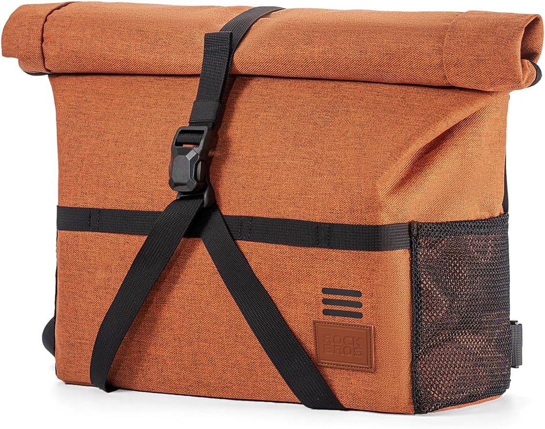 ROCKBROS Bike Handlebar Bag Folding Bike Bag Bicycle Front Bag Bike Accessories for Men Women Bicycle Accessories for Cycling Folding Bike Storage 8L-10L