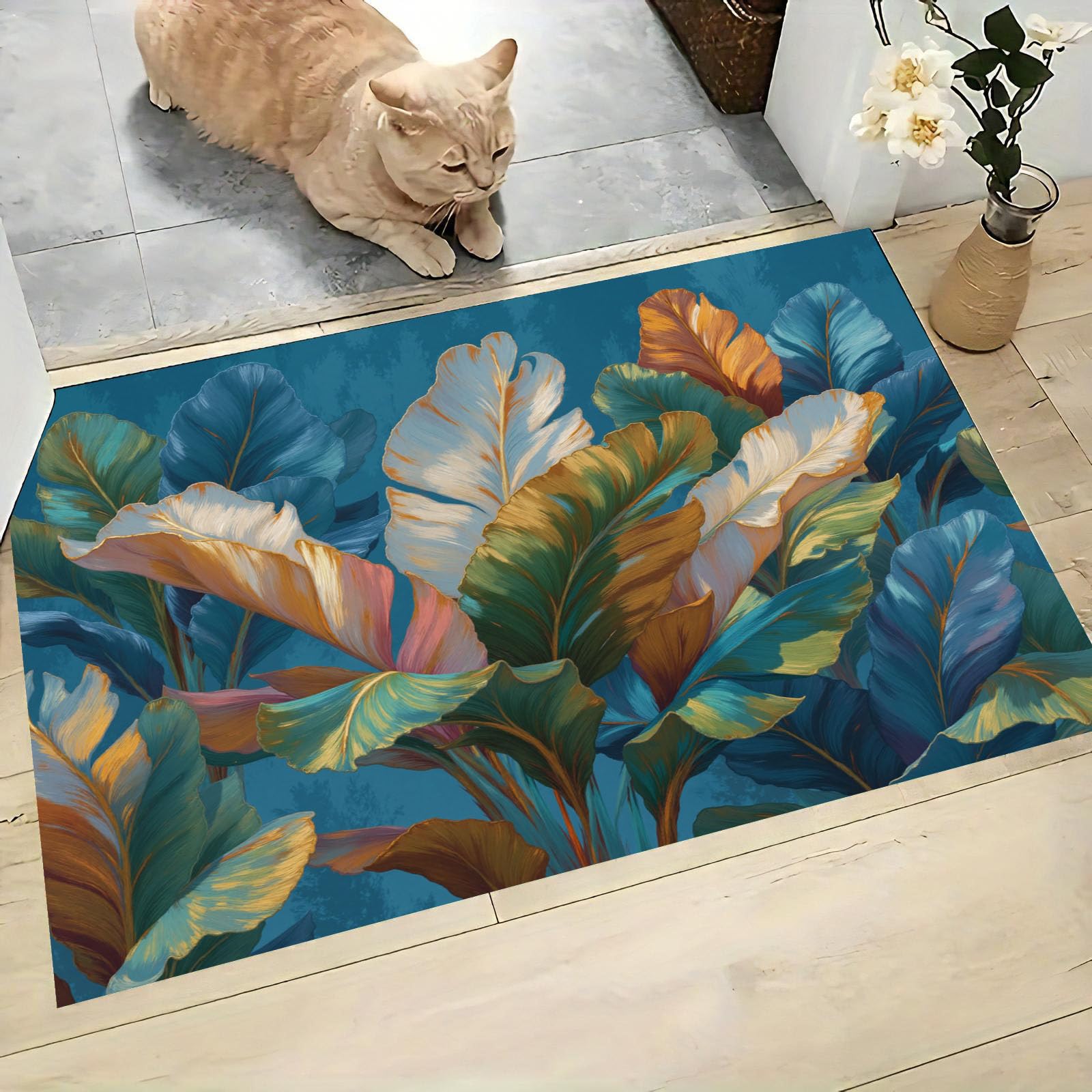 Paillasson Antidérapant pour Intérieur avec Tapis de Porte Attrape-Poussière 40x60