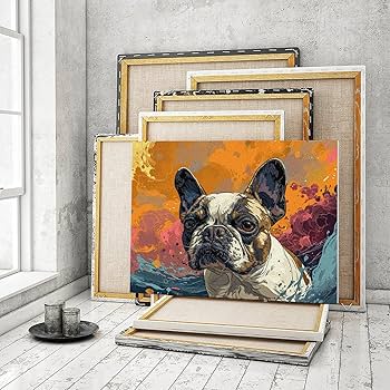 フレンチブルの絵 Amazon | フレンチブルドッグ 犬柄 絵画 ダイヤモンドアート 5D