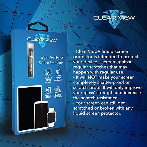 Miniatura 6 de CLEARVIEW Protector de pantalla de vidrio líquido  Cubre hasta 4 dispositivos  Para todos los smartphones, tabletas y relojes, limpia con