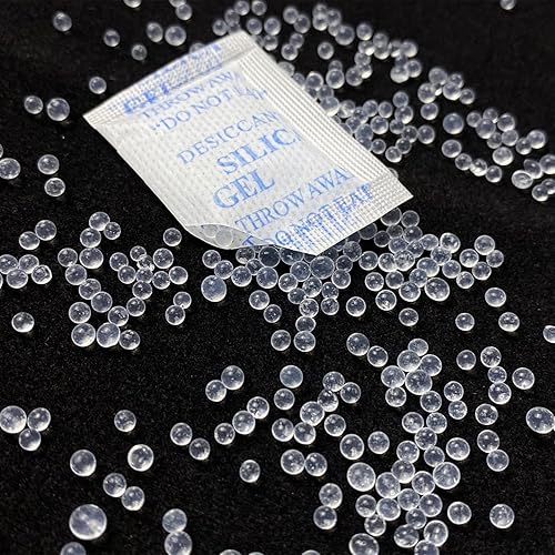 Miniatura 2 de Paquetes de gel de sílice, 500 paquetes de 500 paquetes de desecantes de grado alimenticio para control de humedad, bolsas absorbentes de humedad