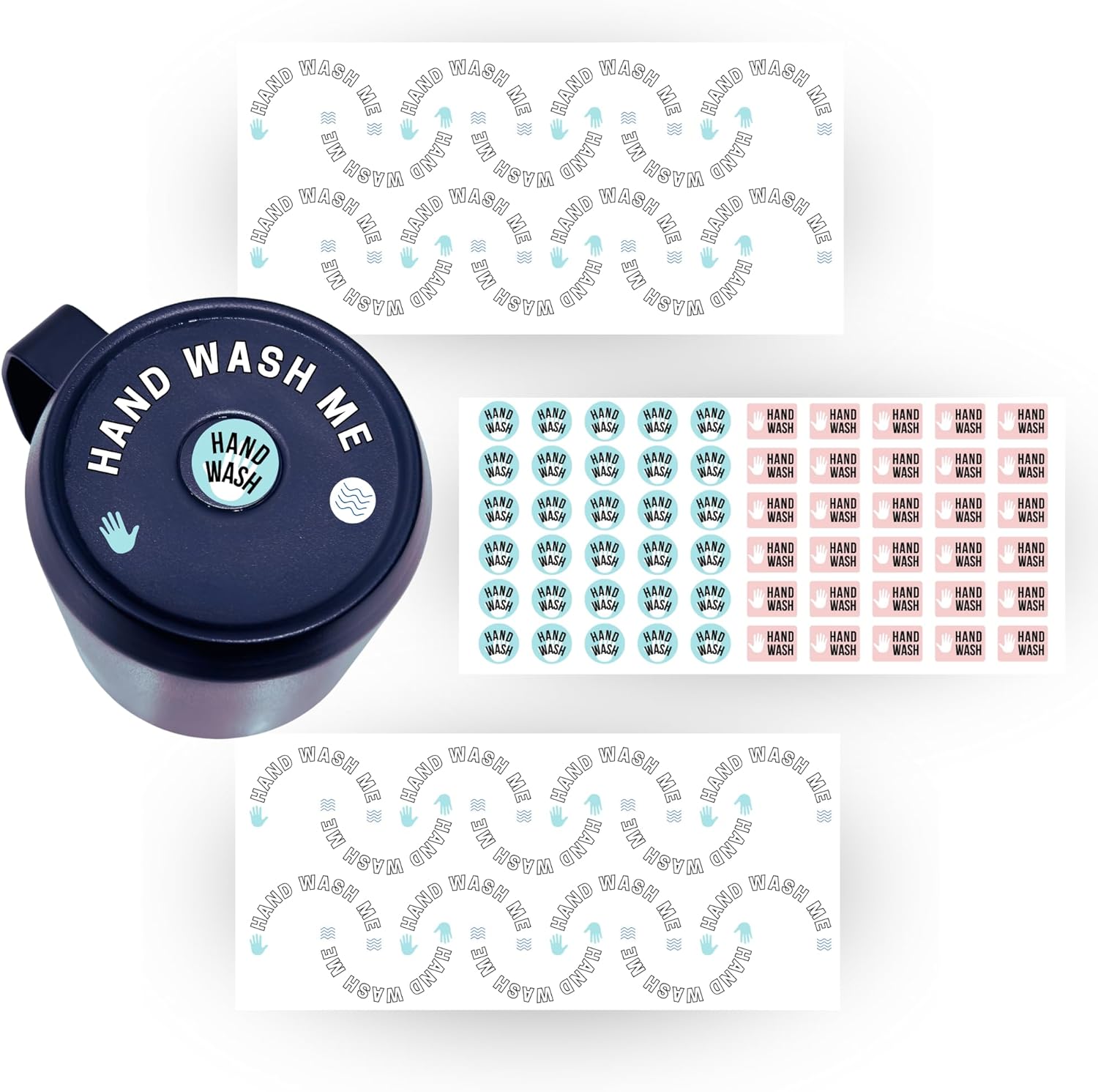 Hand Wash Only UV DTF 3 Sheets 88 Pieces Hand Wash