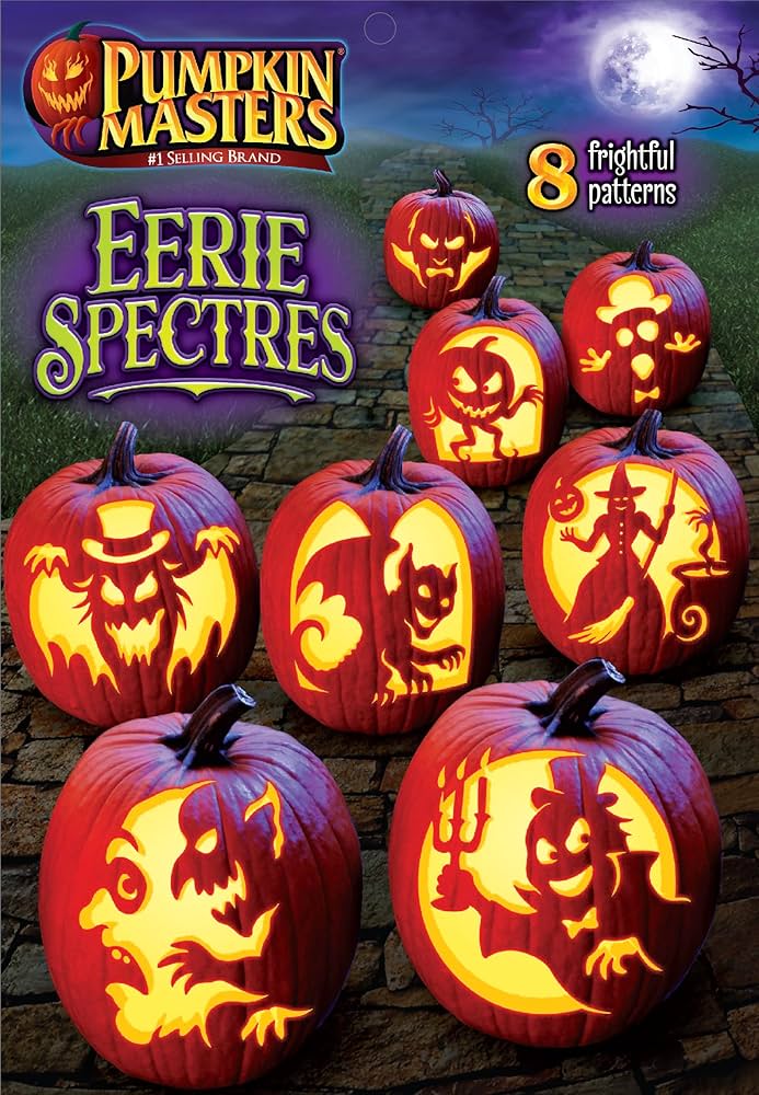 pumpkin-masters-eerie-spectres-pumpkin-carving-pattern-book-8-frightful-patterns-easy-pumpkin-carving-4-unique-pattern-with-8-patterns-total-pumpkin-masters-0071169366979-amazon-com-books