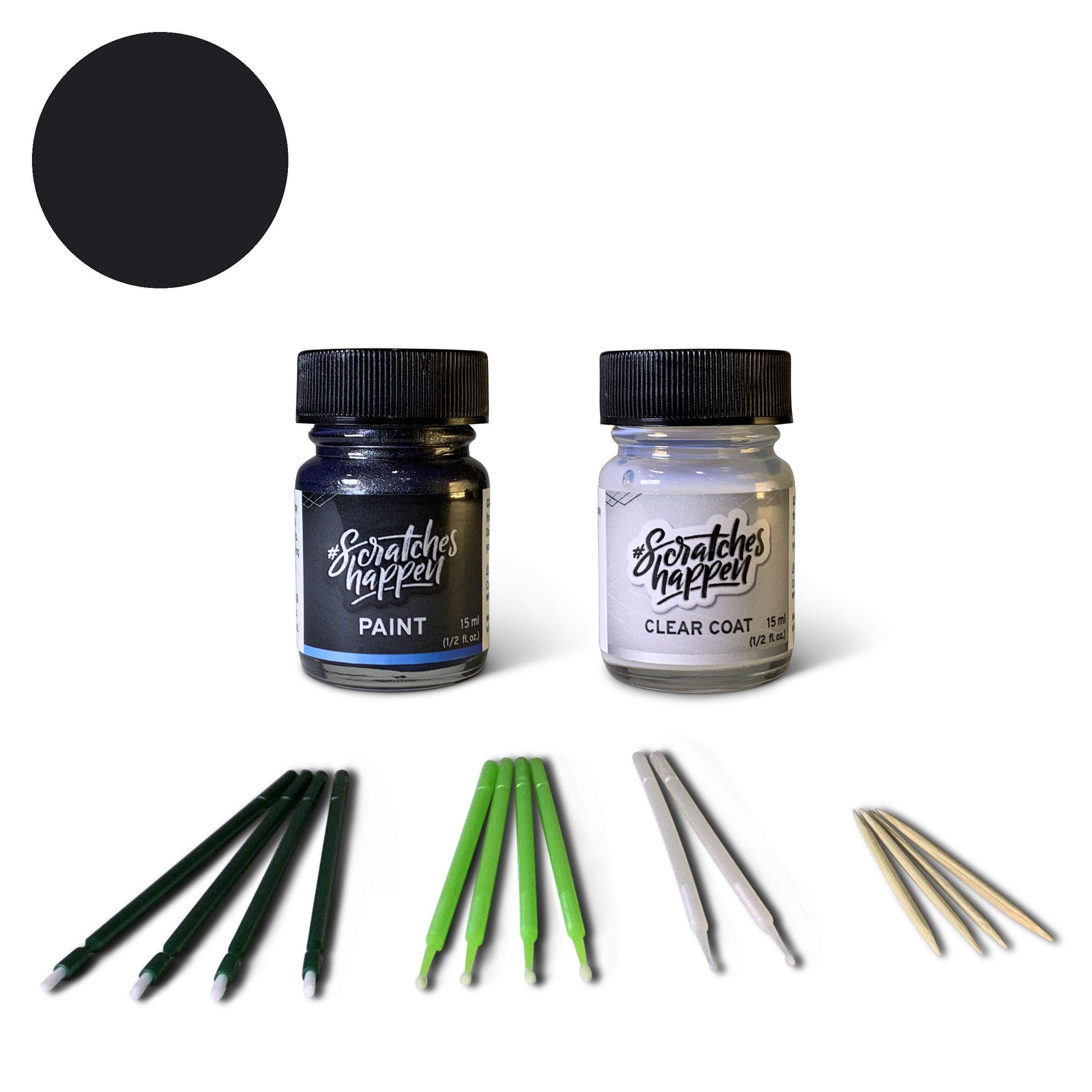ScratchesHappen Exact-Match Touch Up Paint Kit - Storm Blue Metallic (RBD) for Nissan - Essential (Paint + Clear Coat)
