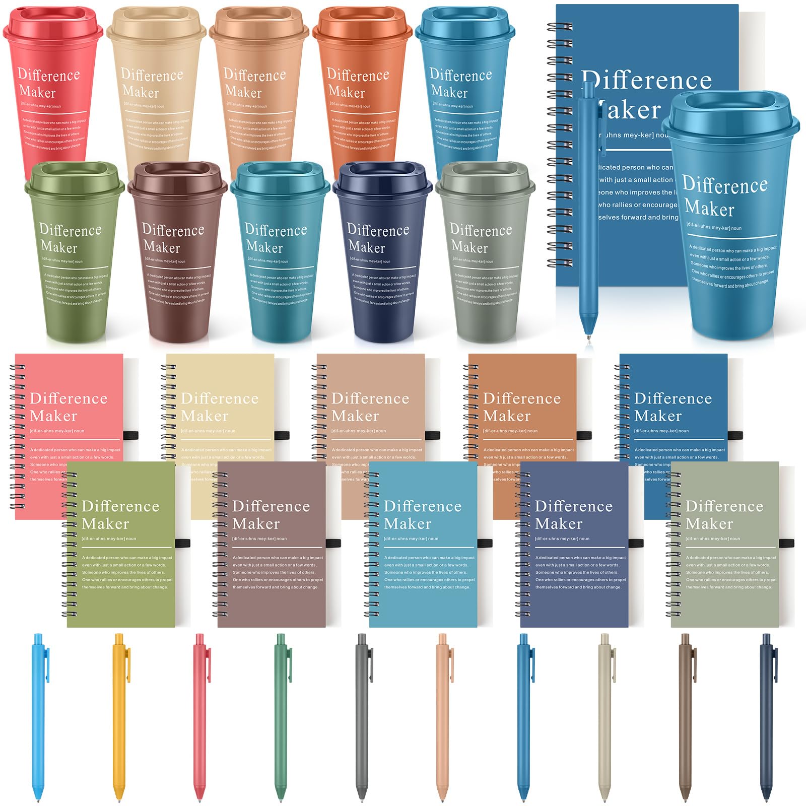 Tasse de remerciement et carnet de motivation : lot de 30 cadeaux pour votre équipe
