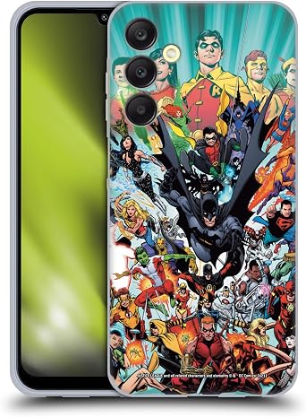 Head Case Designs Officially Licensed Justice League DC Comics #100 Variant Teen Titans Comic Art Gel Case [Military Grade Protection] Compatible with Samsung Galaxy A25 5G