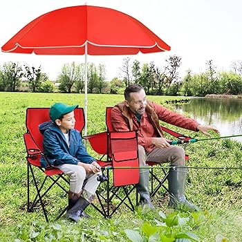 レア❗折りたたみ　チェア＆パラソル　アウトドア　ダブルチェア　スポーツ観戦 レア❗折りたたみ チェア＆パラソル アウトドア ダブルチェア