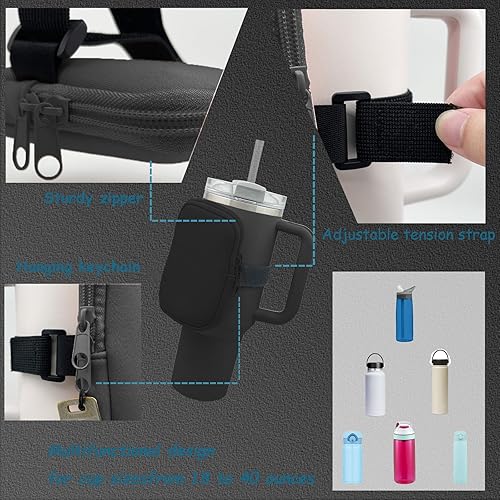 Miniatura 4 de Stanley Adventure - Bolsa para botellas de 40 onzas y IceFlow de 20 oz30 onzas, bolsillo para vaso para mujer, para gimnasio, caminar, correr,