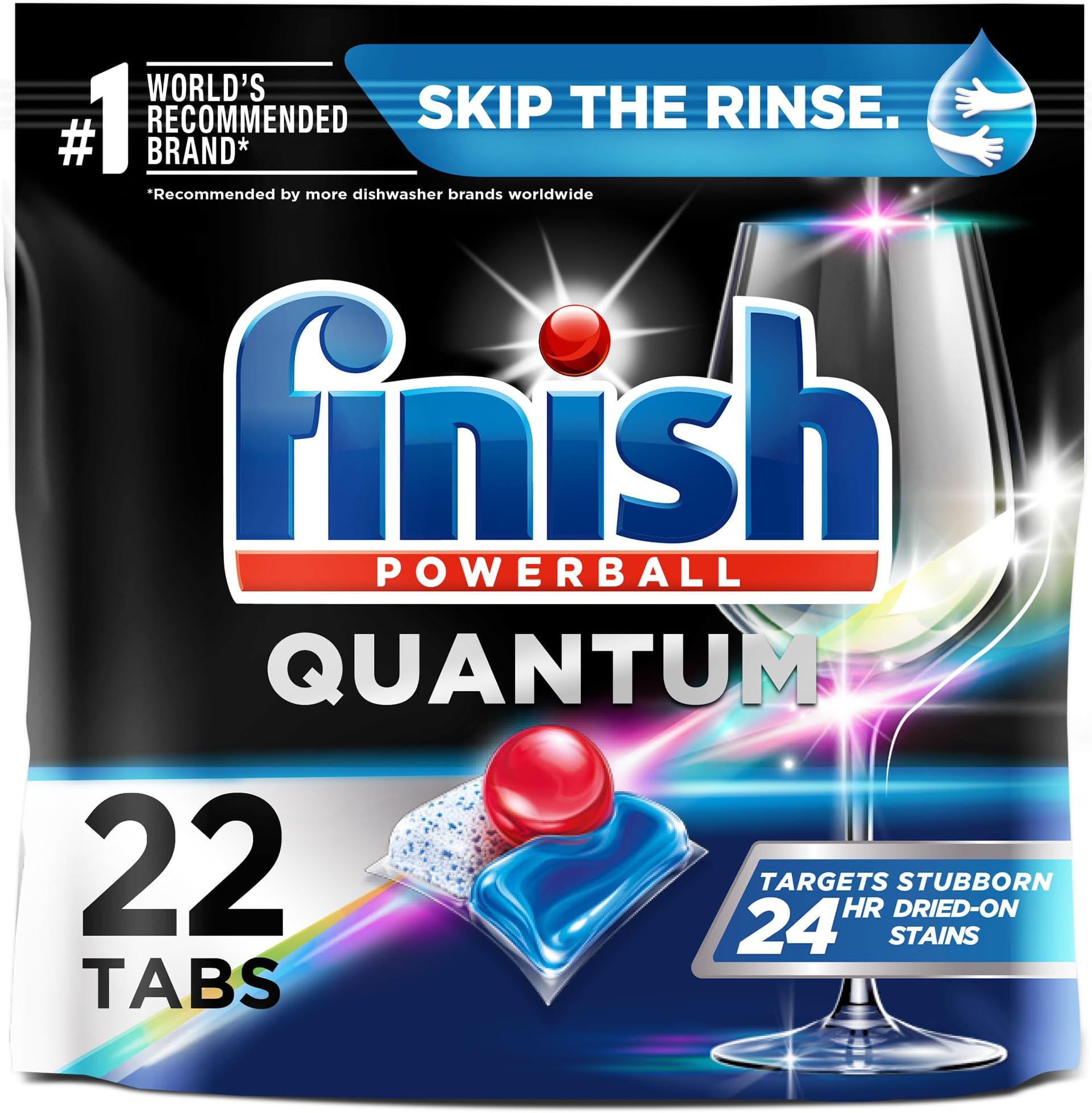 FINISH Quantum Infinity Shine, Dishwasher Pods, Dishwasher Detergent Liquid