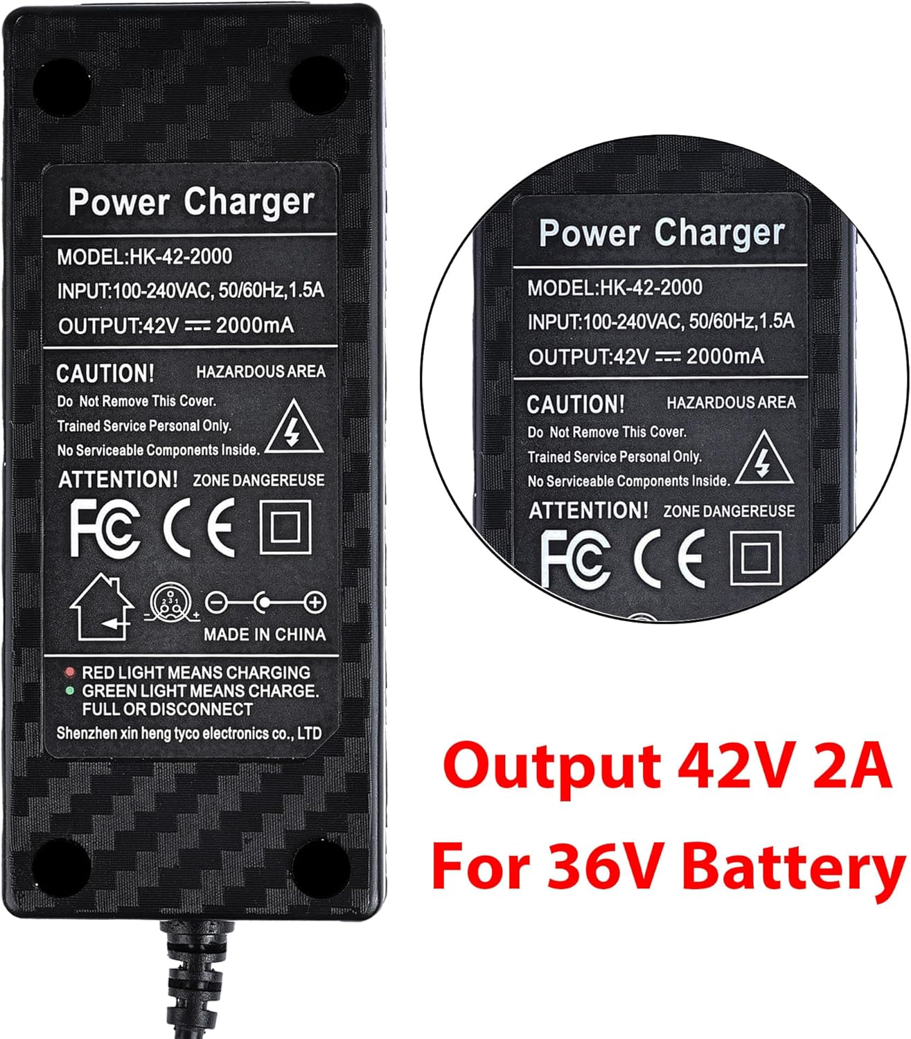 42V 2A PowerFast Mini Line connector adapter on 3 fronts for mod pocket, Sports mod and dirt quad lithium battery charger 5 81KT28NuCAL. AC SL1500