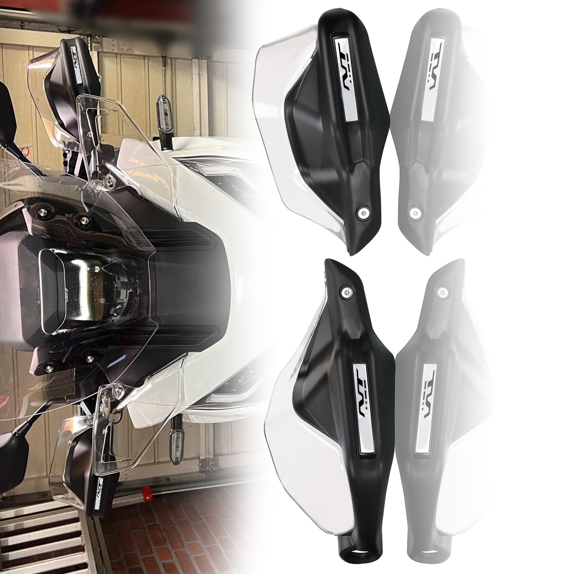 Protège-mains Pare-brise Pour Honda NT1100 (2021-2024) - Transparent, Réduction Du Vent Et Du Froid, Protection Pluie Et Boue