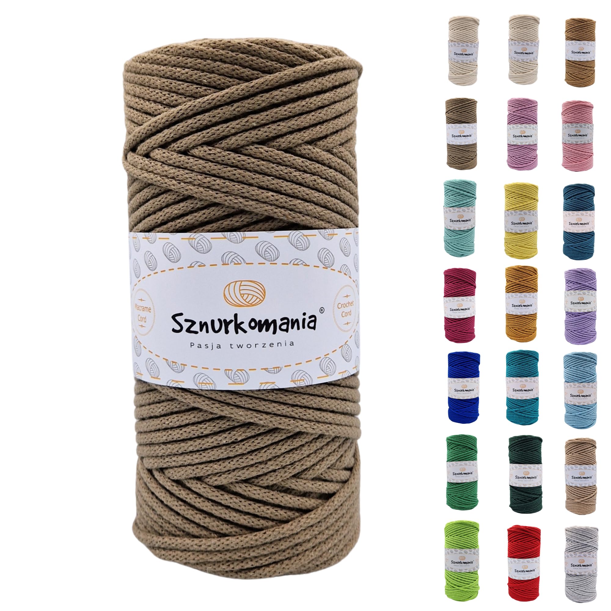 Katoenen Koord 5mm 10 kleuren. - Gremmen Webshop
