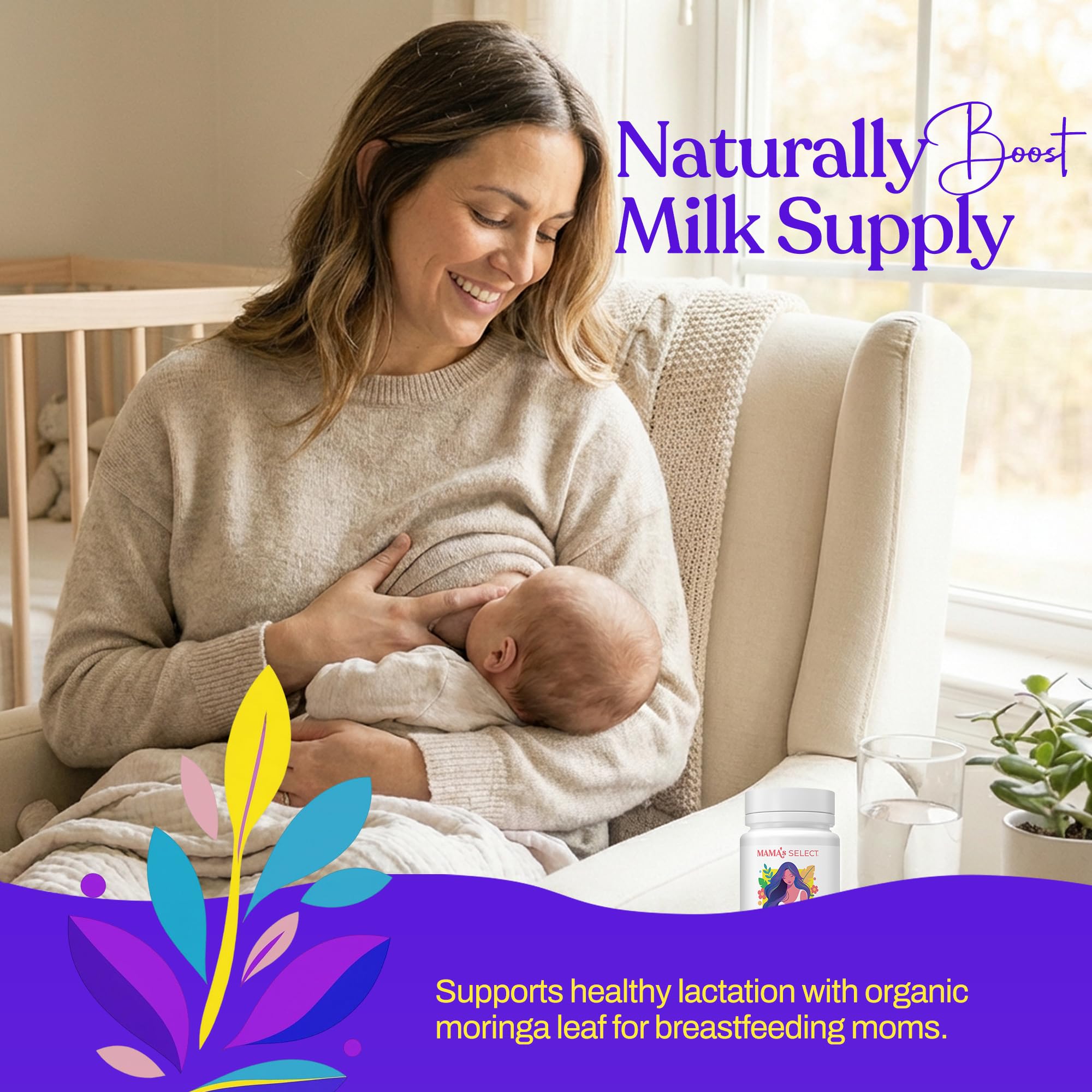 Organic Moringa Capsules 500mg for Breastfeeding – Lactation & Milk Supply — Amazon image 7