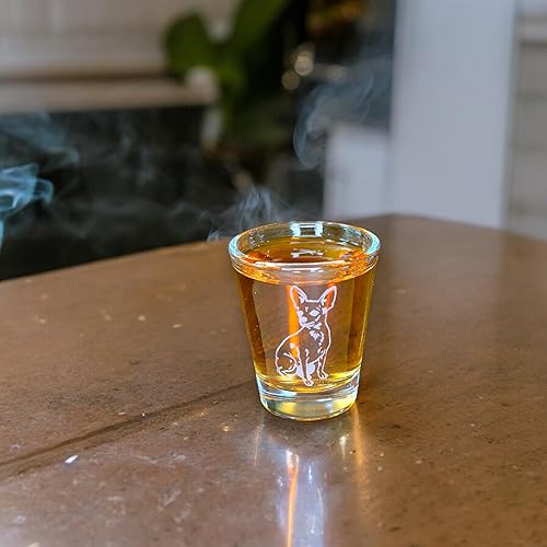 Miniatura 6 de 2oz chihuahua 2 perro cachorro vaso de chupito
