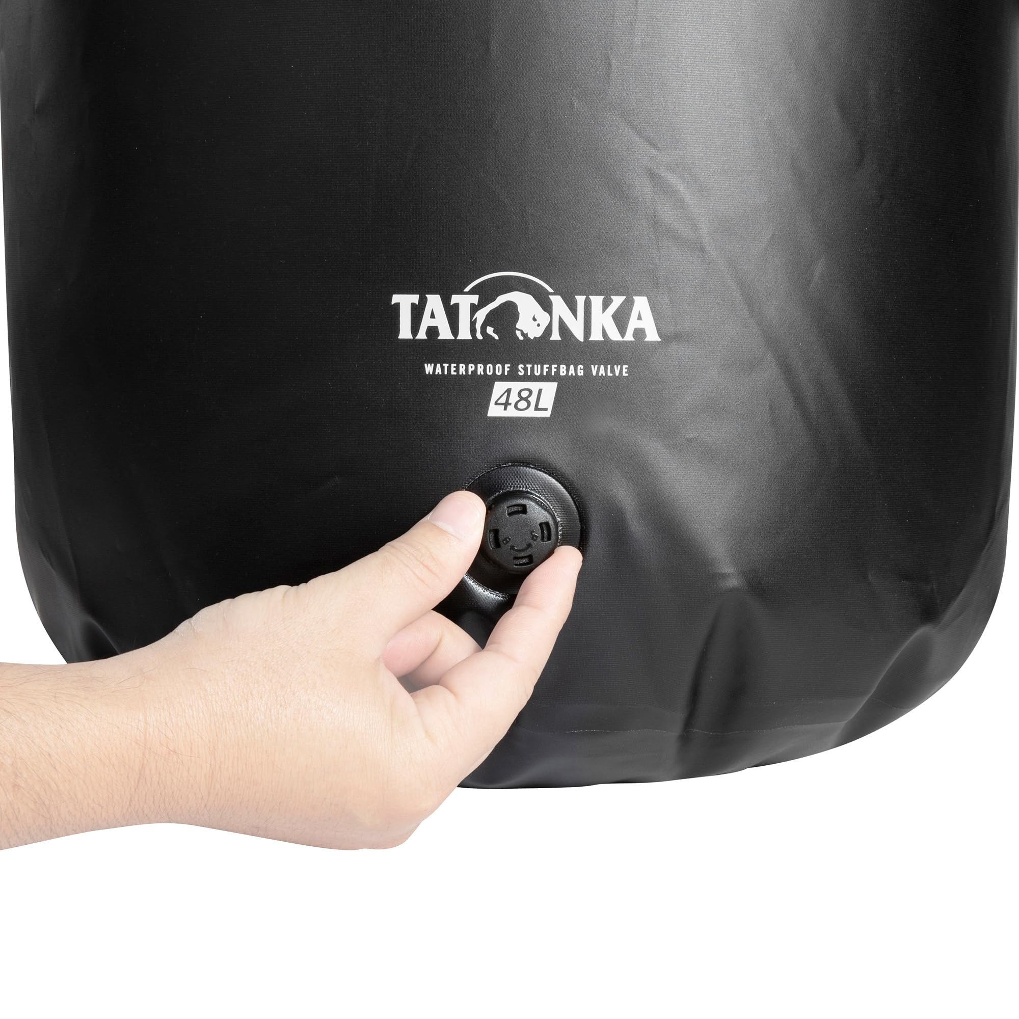 Tatonka WP Stuffbag Valve 48 l – lekki, wodoszczelny worek do pakowania z rolowanym zamknięciem i zaworem do kompresji objętości oraz pojemności 48 litrów