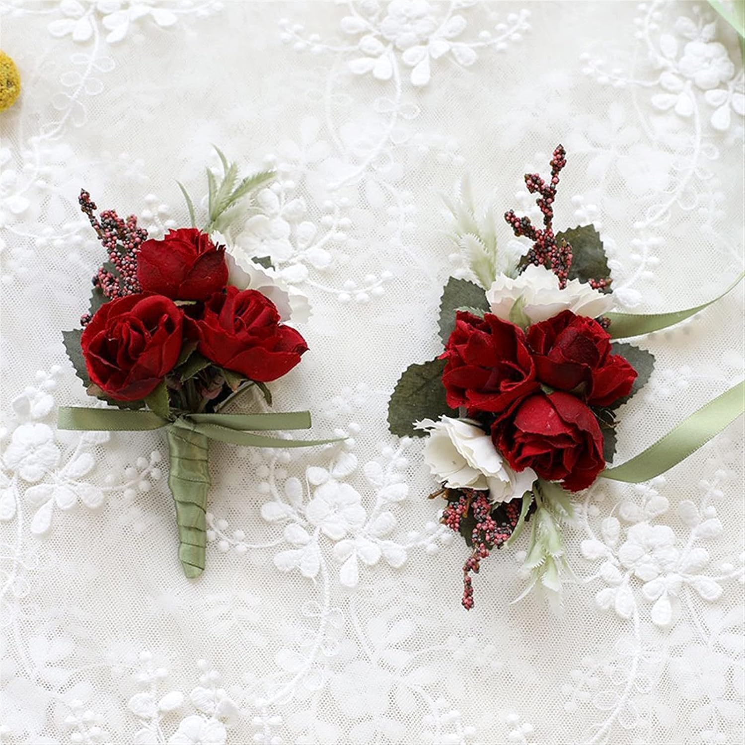 Fleur de poignet de mariage chic pour cortège et demoiselle d'honneur rose 06