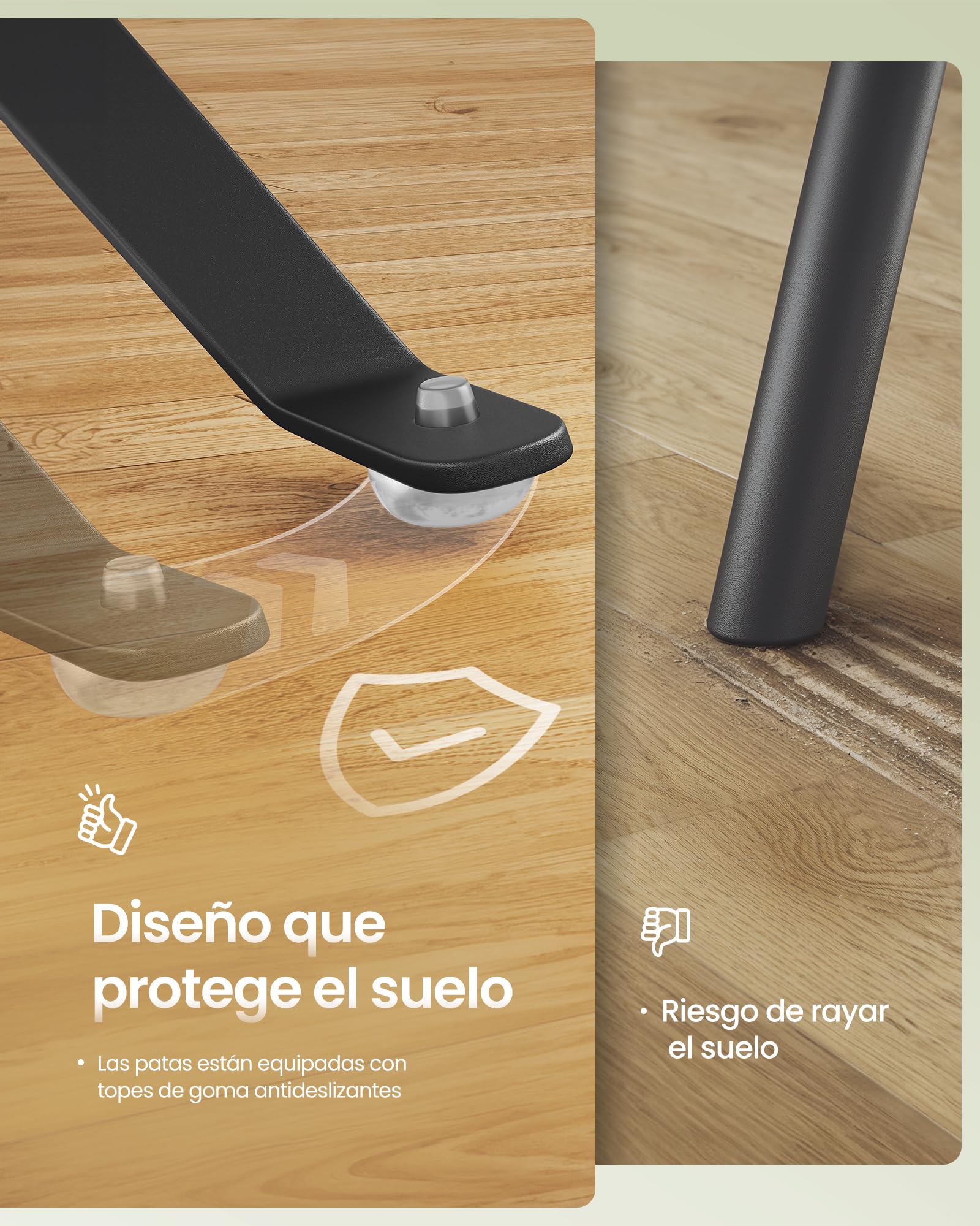 SONGMICS Juego de Jardín de Exterior, 3 Piezas, 2 Sillas y 1 Mesa, Plegable, Salón de Exterior, Acero, Resistente a la Intemperie, para Balcón, Terraza, Negro Tinta GGF036BZ01