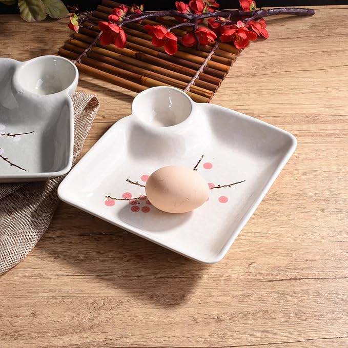 Set de 2 Platos de Cerámica para Sushi de 7 Pulgadas miniatura 7