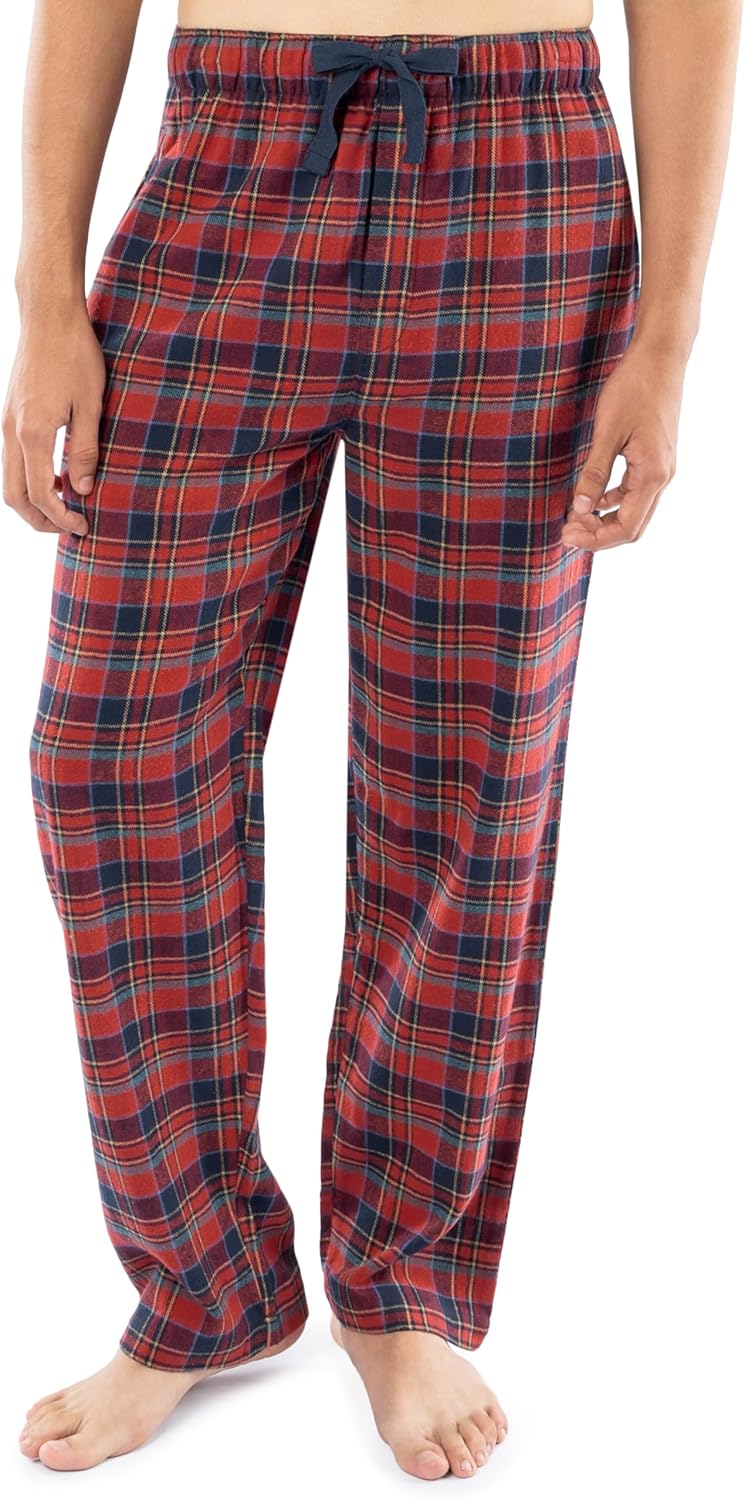 Fruit of the Loom mens Flannel Pajama Sleep Set - Image 3