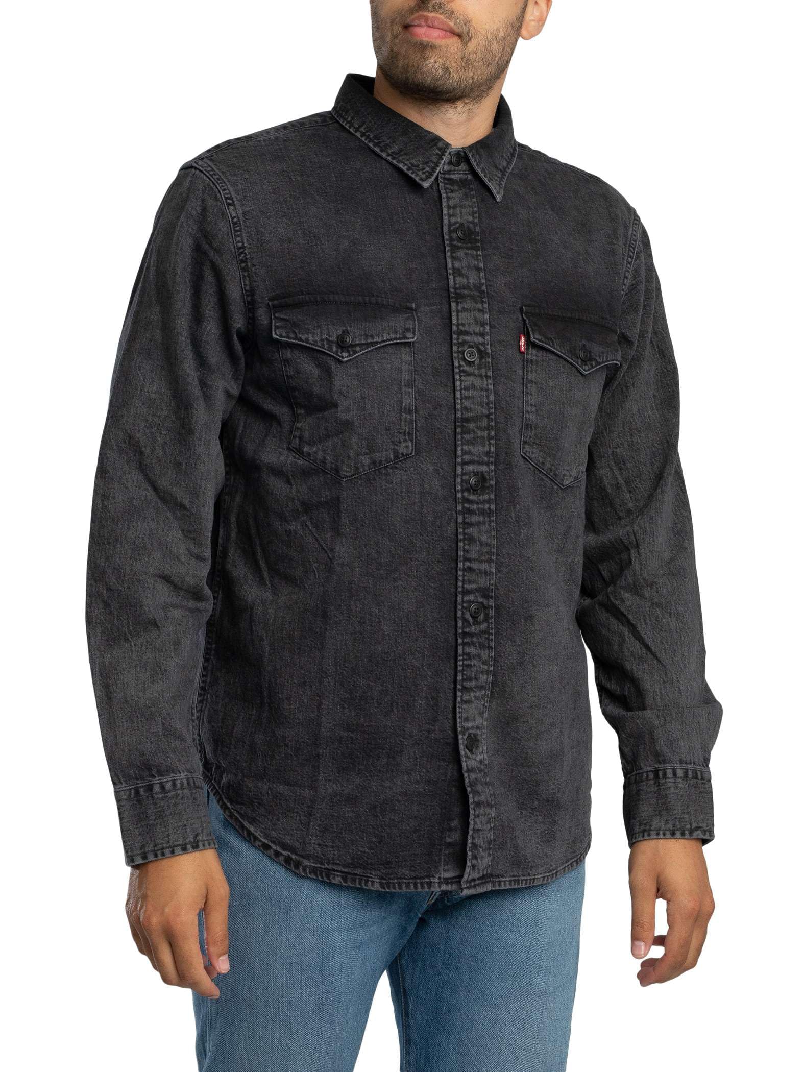 Levi's Men's Relaxed Fit Western Shirt, Night Shadow, L