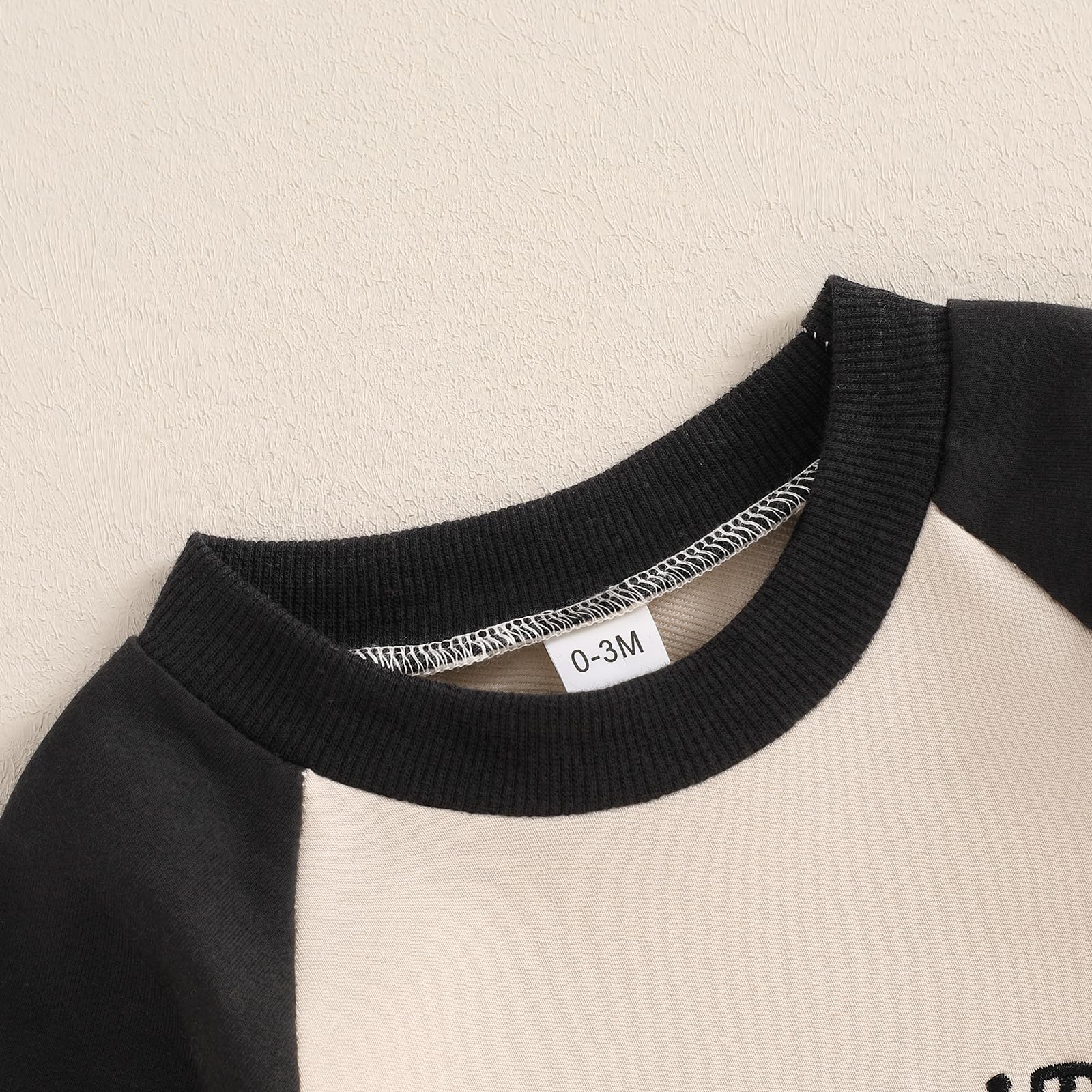 Newborn Infant Baby Boy Halloween Outfit Long Sleeve Ghost Embroidery Romper Mamas Little Boo Jumpsuit Playsuit (Apricot, 0-3 Months)