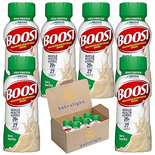 Boost - Variedad de batidos nutricionales equilibrados, alto en proteínas, sabores de chocolate, fresa, vainilla, 0.71 onzas de proteína, 27