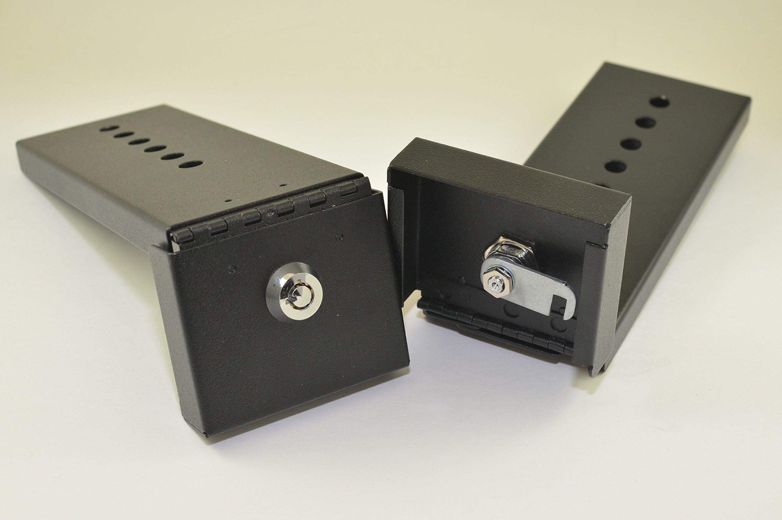 Hinged Refrigerator Lock, Black, Keyed