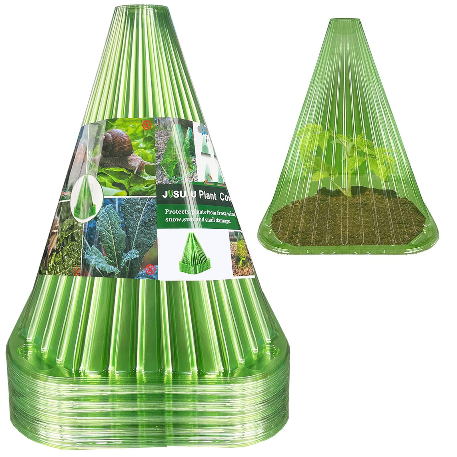 Amazon.com : JUSUFU 40 Pack Garden Cloches for Plants, Plant Covers ...