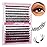 Cluster Lashes 30D+40D Individual Lashes Large Tray DIY Eyelash Extension C Curl 0.07 Natural Individual Lash Extensions Mixed Tray False Eyelashes Wispy (30D+40D-0.07C, 8-16mm)