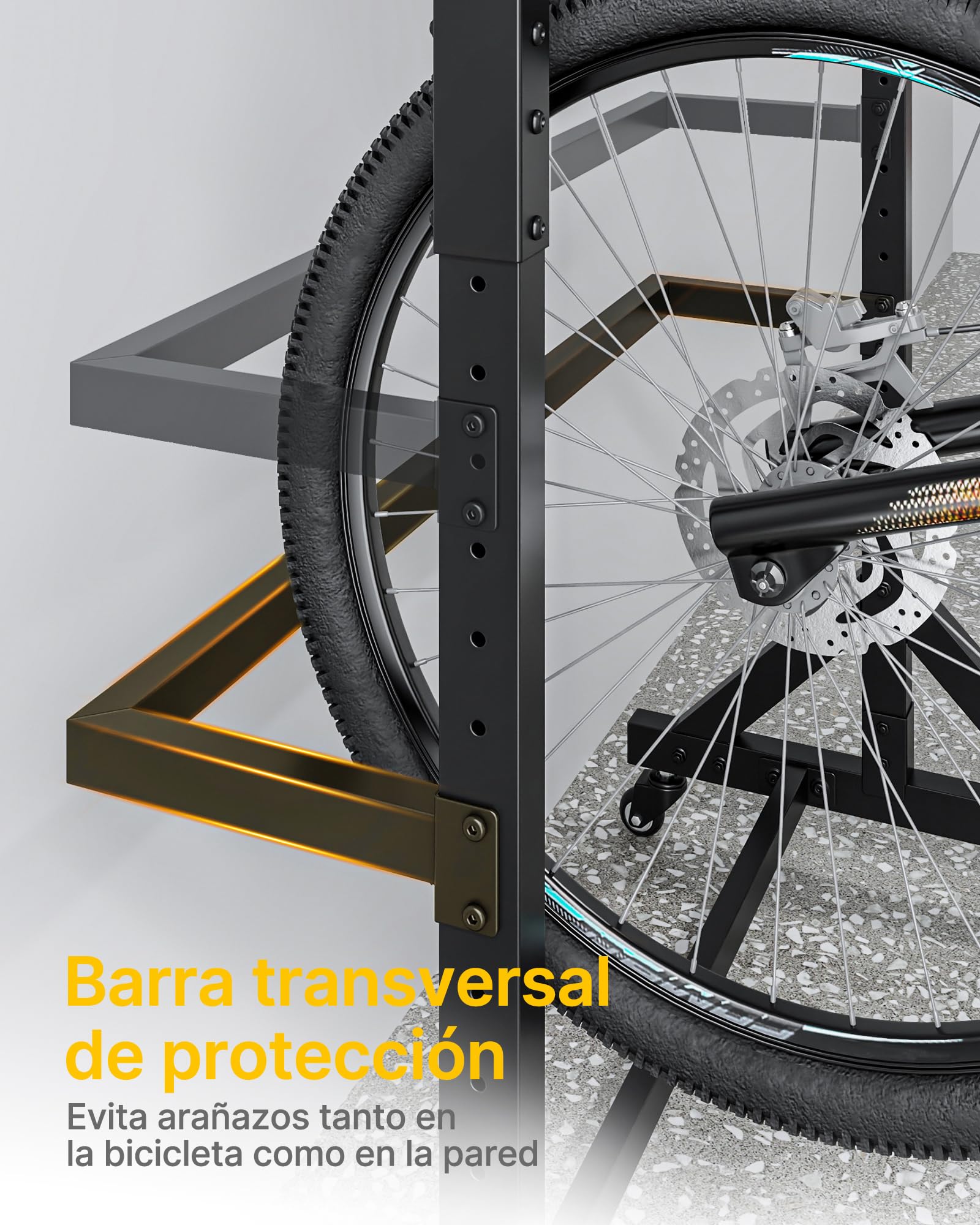 monTEK Portabicicletas Para 5 Bicicleta, Carga Máx 155 Kg