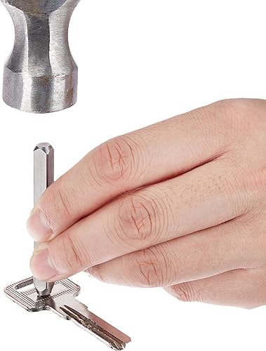 Miniatura 4 de Yaxa Basics Kit de sellos de metal con alfabeto y número de 36 piezas con estuche de madera, 4/25 pulgadas