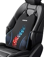 Vista 1 de Almohada de apoyo lumbar para automóvil, camión, accesorios de espuma viscoelástica, cojín de respaldo para asiento de conducción, soporte lumbar