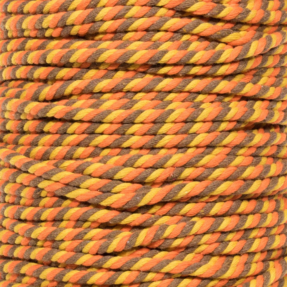 West Coast - Corda in paracord intrecciata a 3 fili, in cotone