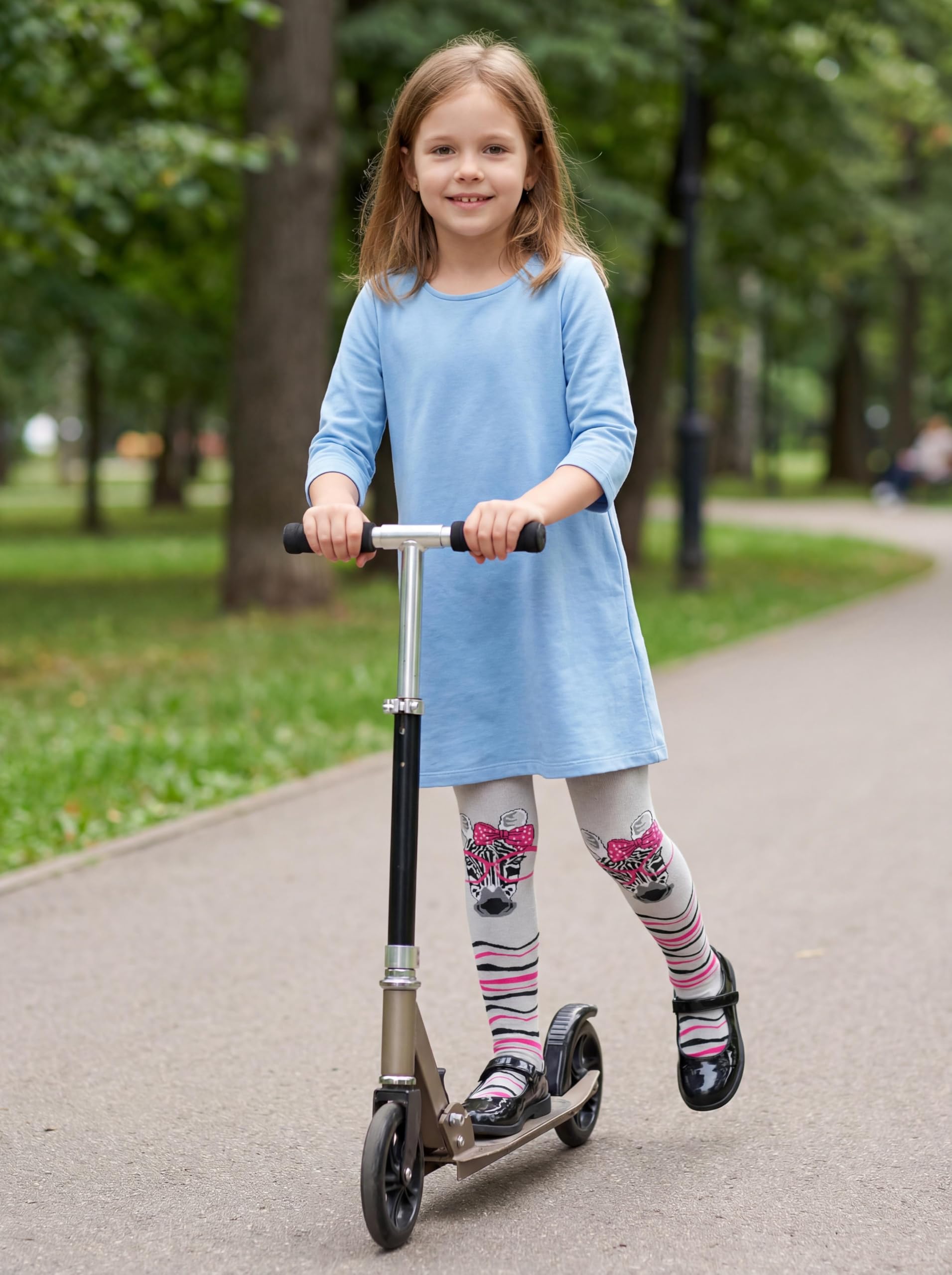 TupTam ﻿Leotardos de Colores para Niñas, Paquete de 6