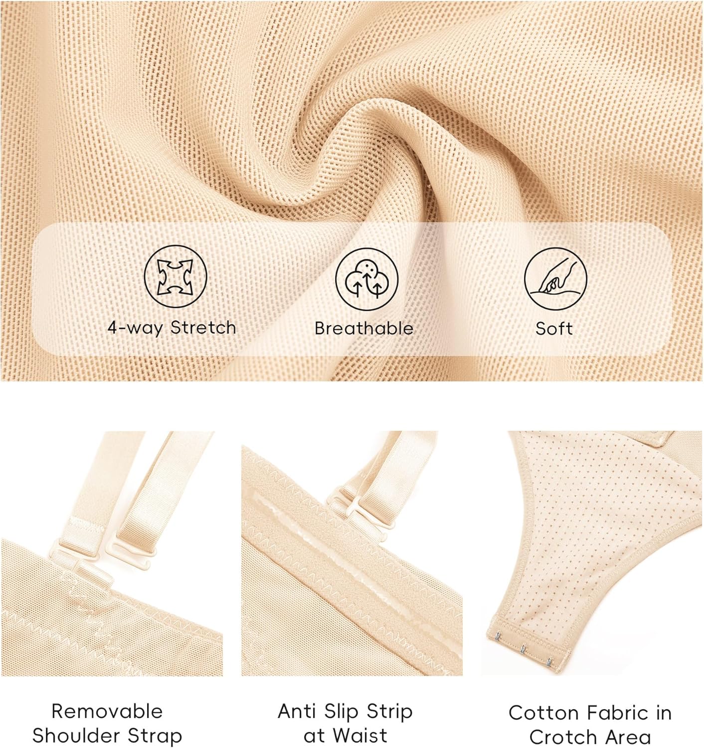 REYEOGO Tummy Control Shapewear for Women - Faja Body Shaper High Waist Butt Lifting Shapewear Panties - Image 6