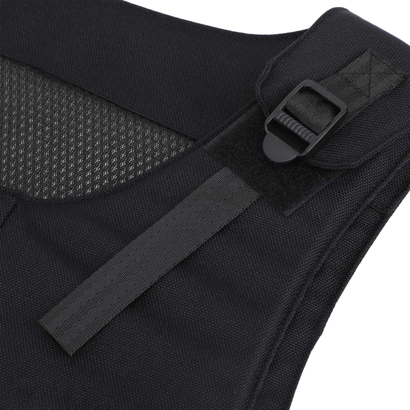 Chrees Chaleco ecuestre para equitación, protector corporal, chaleco de seguridad ecuestre con 3 capas de espuma EVA que absorbe los golpes, correas ajustables para hombres y mujeres, carreras al aire