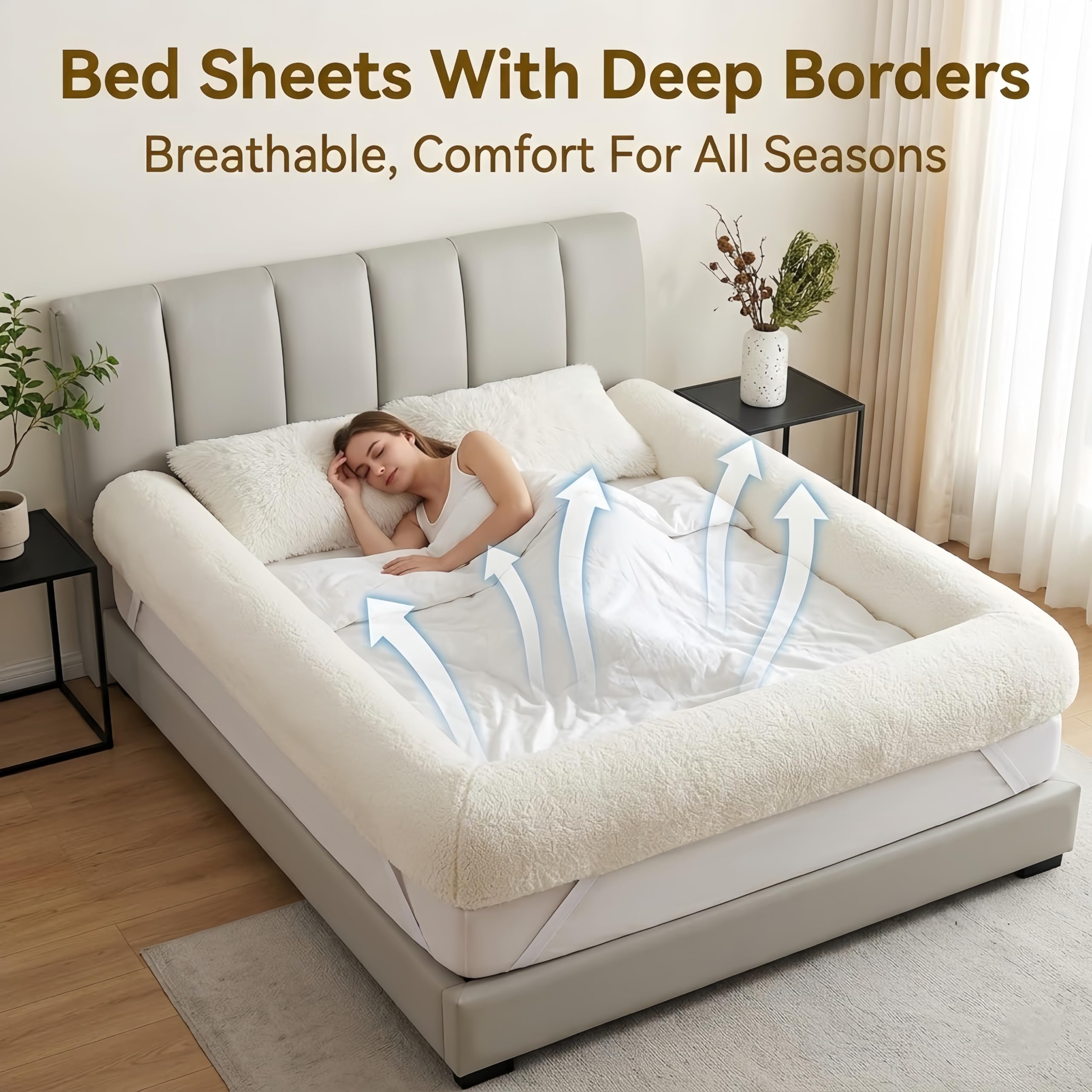 Best Bed Sheet With Borders in 2026: Ranked Picks 1 Generic The World’s First Bordered Bed Sheet-Bed Sheet with Border, Padded Zippe — product photo