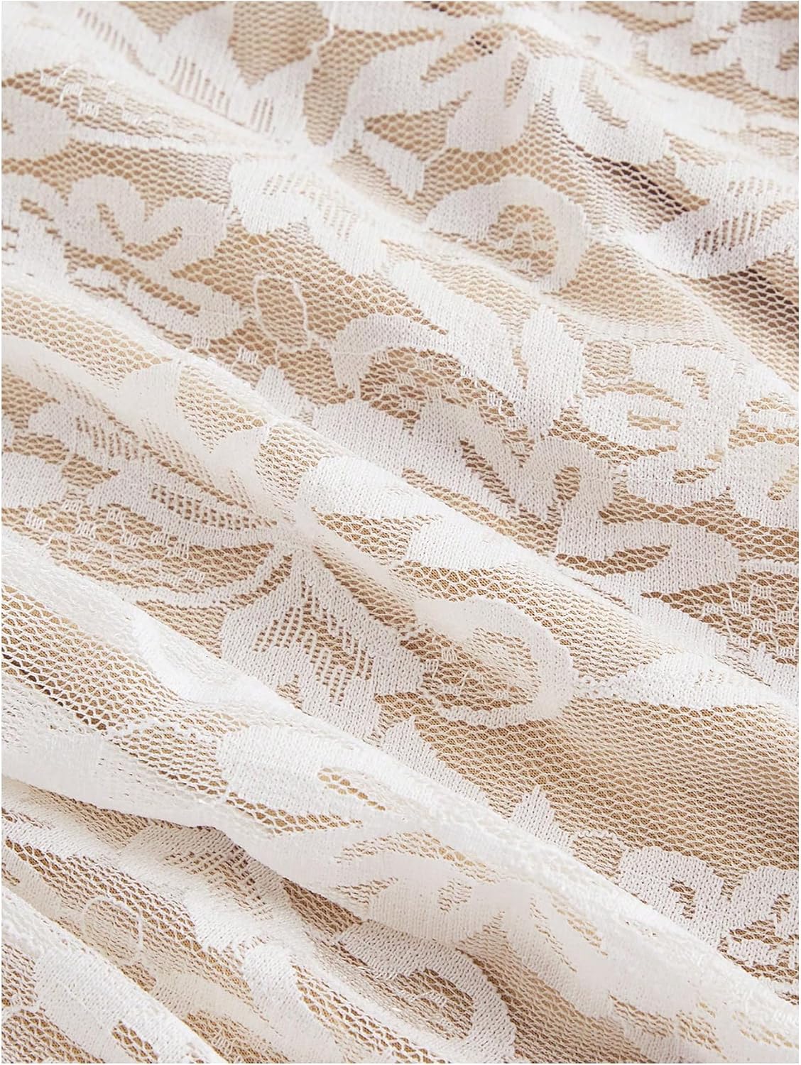 GORGLITTER Women's Lace Bodycon Fishtail Midi Dress Graduation Prom Wedding Guest Y2K Ruched Asymmetrical Summer Dress - Image 4