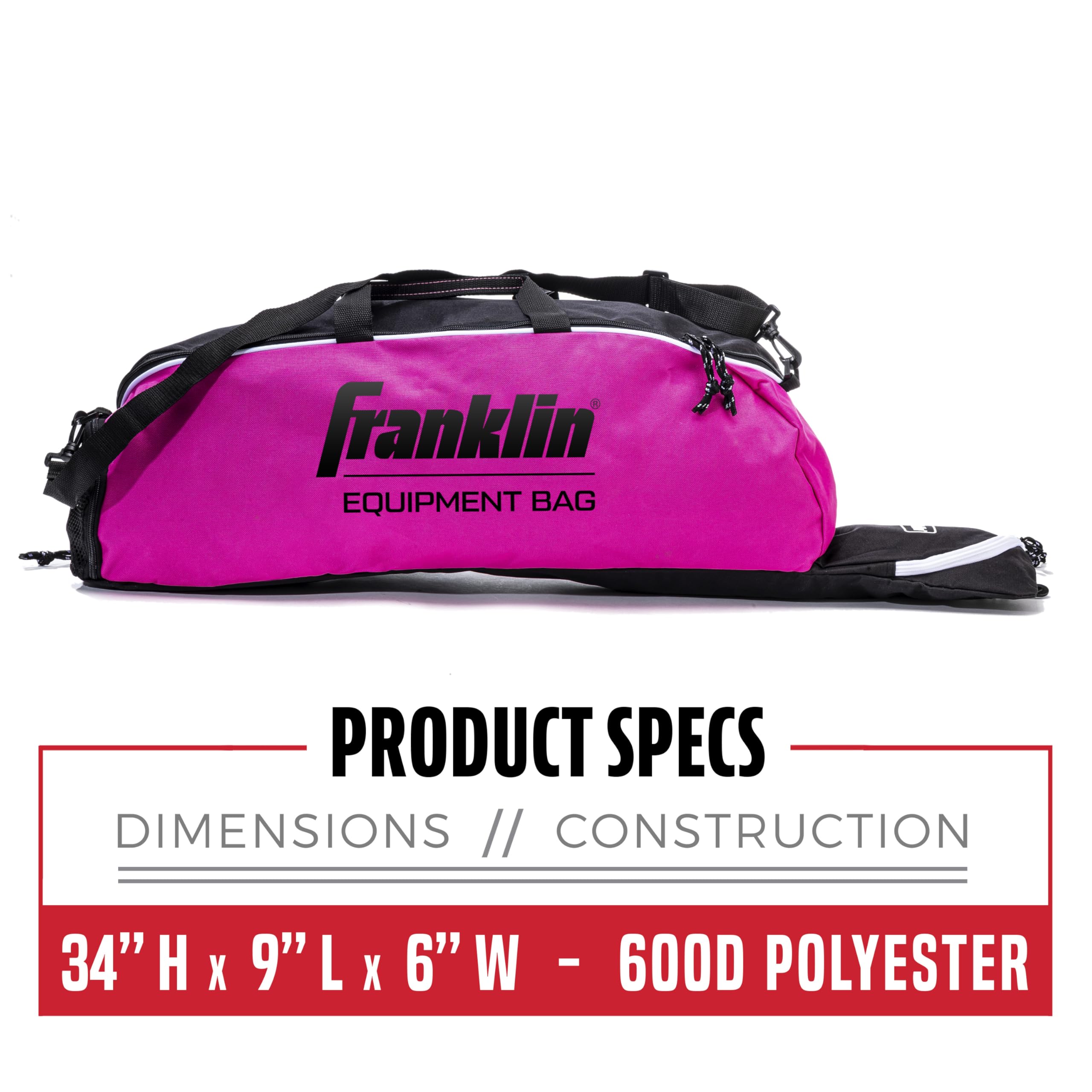 Franklin Sports Junior Equipment Bag (różowy)