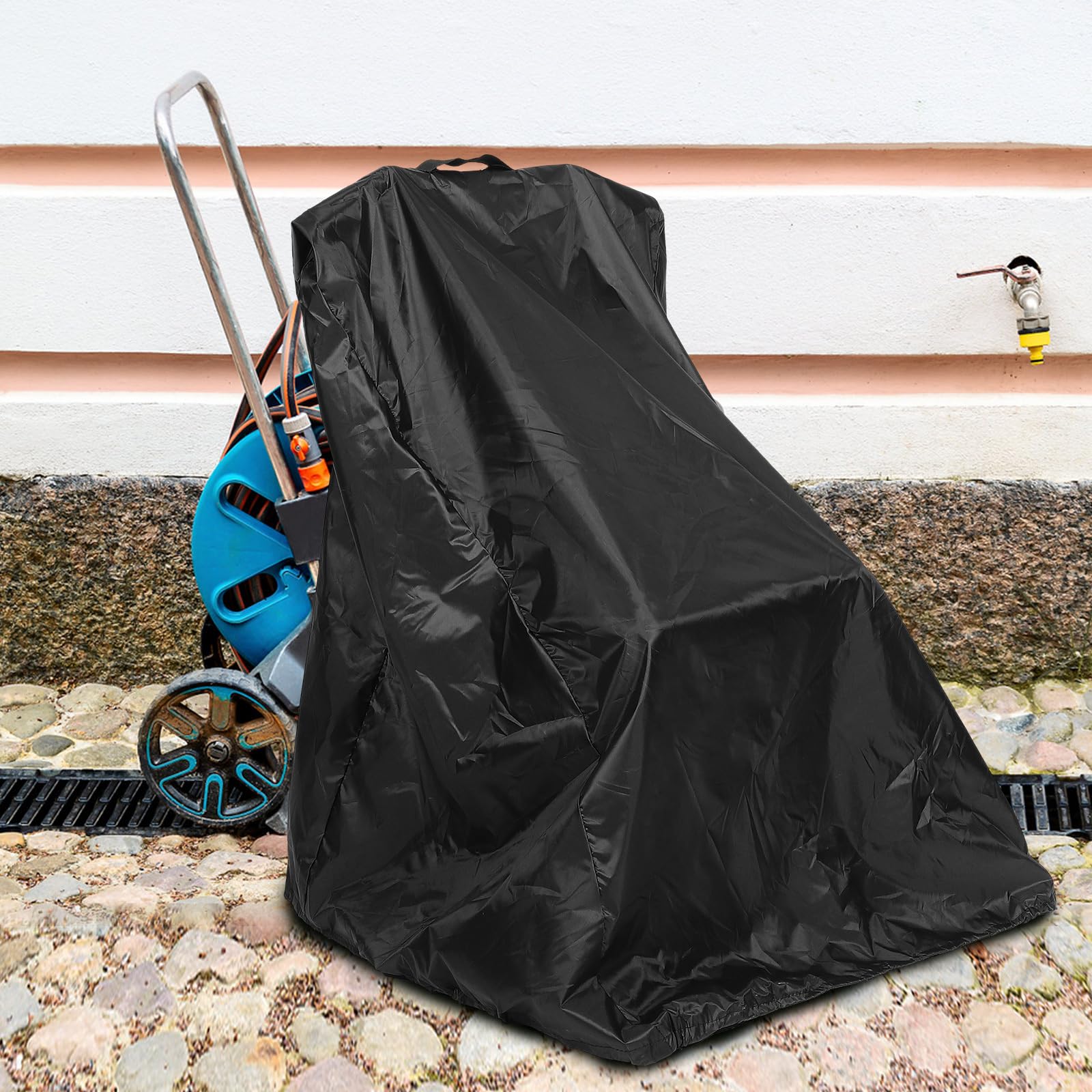 Yardwe Garden Hose Reel Cart Cover Waterproof Oxford Cloth Protective Sleeve with Drawstring for Outdoor Patio Lawn Hose Reel Cart - Image 2